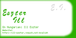 eszter ill business card